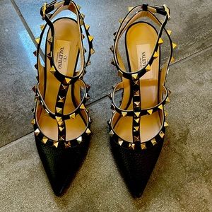 Valentino Rockstud Ankle Heels
